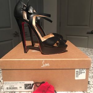 Christian Louboutin Sporting 140 Calf Cuoio Heel